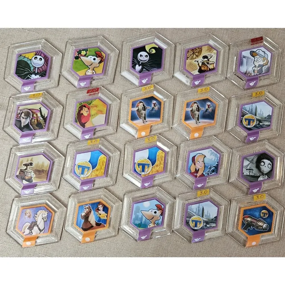 Disney Infinity Power Disc Lot 20 Storage Case Star Wars Pixar Marvel
